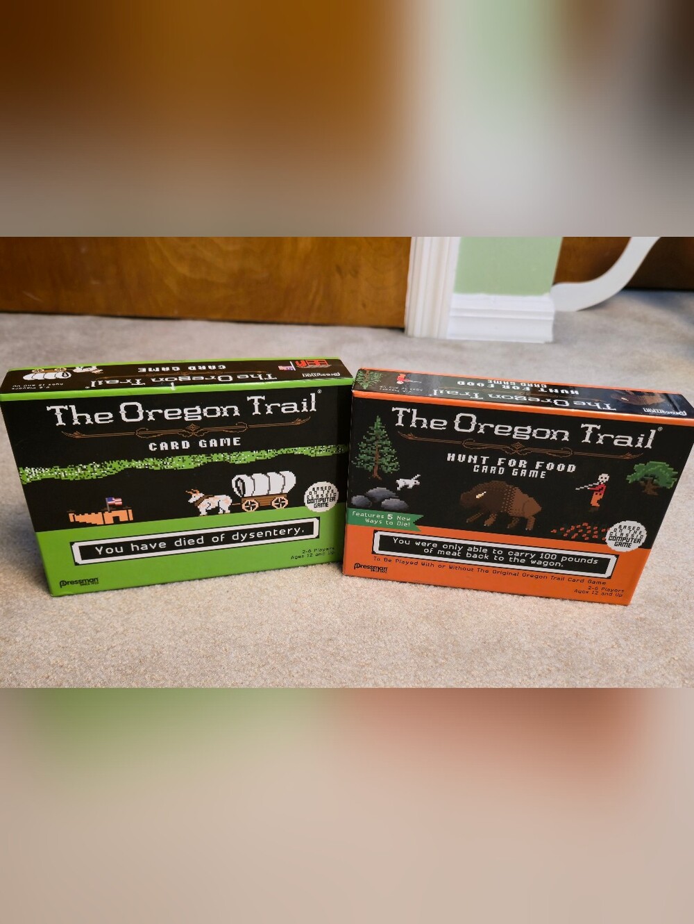Lot The Oregon Trail Card Game and Hunt for Food Expansion Game - by Pressman